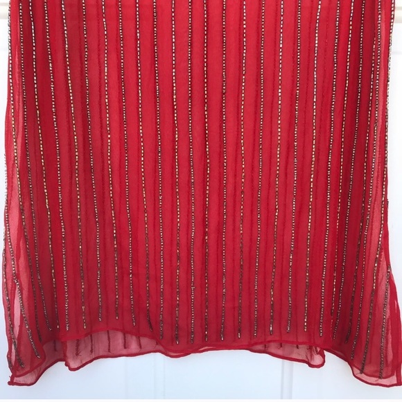 Parker Beautiful Beaded Sheer Tank - Picture 3 of 6